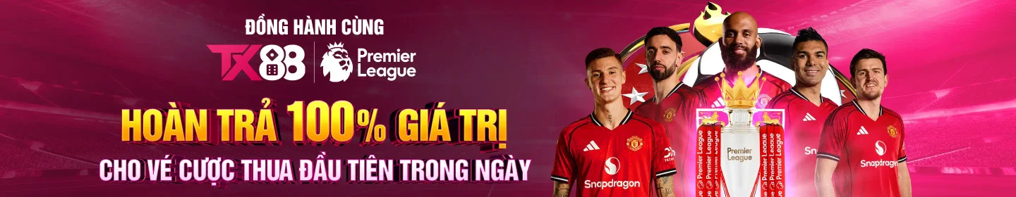 hoàn trả 100% cho vé cược thua đầu tiên trong ngày TX88